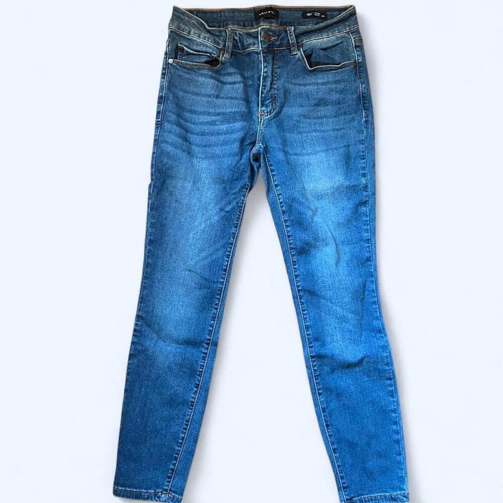 Blue vintage Tahari Kelly skinny jeans with stretch Waist 28